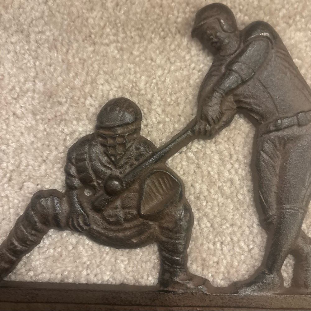 “Play Ball” Cast iron Baseball Wall Decor - Picture 5 of 5